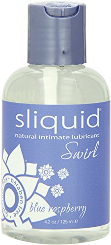 Sliquid Swirl Intimate Lubricant, Blue Raspberry, 4.2-Ounce Bottle