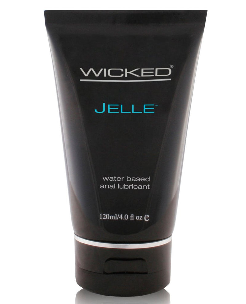 Wicked Sensual Care Wicked Jelle Water Based Anal Lubricant, Unscented, 4 Ounce