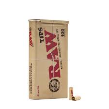 RAW Natural Unrefined 100 Tip Pre-rolled Tin