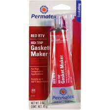 Permatex 81160 High-Temp Red RTV Silicone Gasket, 3 oz.