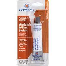 Permatex Flowable Silicone Windshield and Glass Sealer, 1.5 oz.