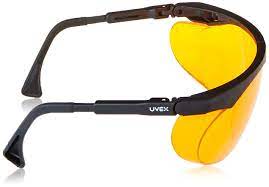 UvexSafety Eyewear, Black Frame, Orange UV Extreme Anti-Fog Lens