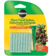 Miracle-Gro Indoor Dry Plant Food Fertilizer Spikes-24PK