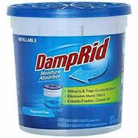 DampRid FG01K Refillable Moisture Absorber, Fragrance Free, 10.5-Ounce