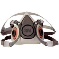 3M Safety 142-6100 6000 Series Reusable Half Face Mask Respirator, Small