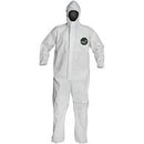 Tyvek Disposable Suit by Dupont with Elastic Wrists, Ankles and Hood (Extra-Large)