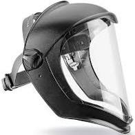 Uvex by Honeywell S8500 Bionic Face Shields, Uncoated, Clear/Black Matte