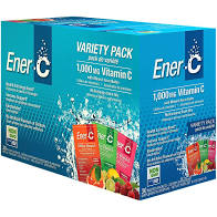 Ener-C - Natural Vitamin C 1000mg Immune Support, Multivitamin Drink Mix Powder Packets With Electrolytes For Hydration, Variety Pack, 30 Packets