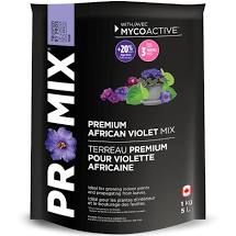 Pro-Mix Premium African Violet Mix, 5 litres.