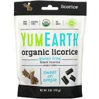 Yum Earth - Organic Licorice Gluten Free Black Licorice - 5 oz.