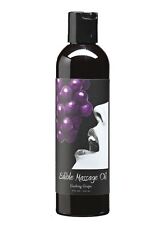 Earthly Body Edible Massage Oil in Gushing Grape, 2 ounces/60 millilitres